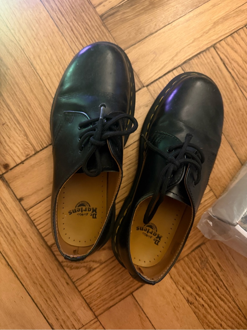 Dr. Martens Black Leather 3-Eye Derby Shoes